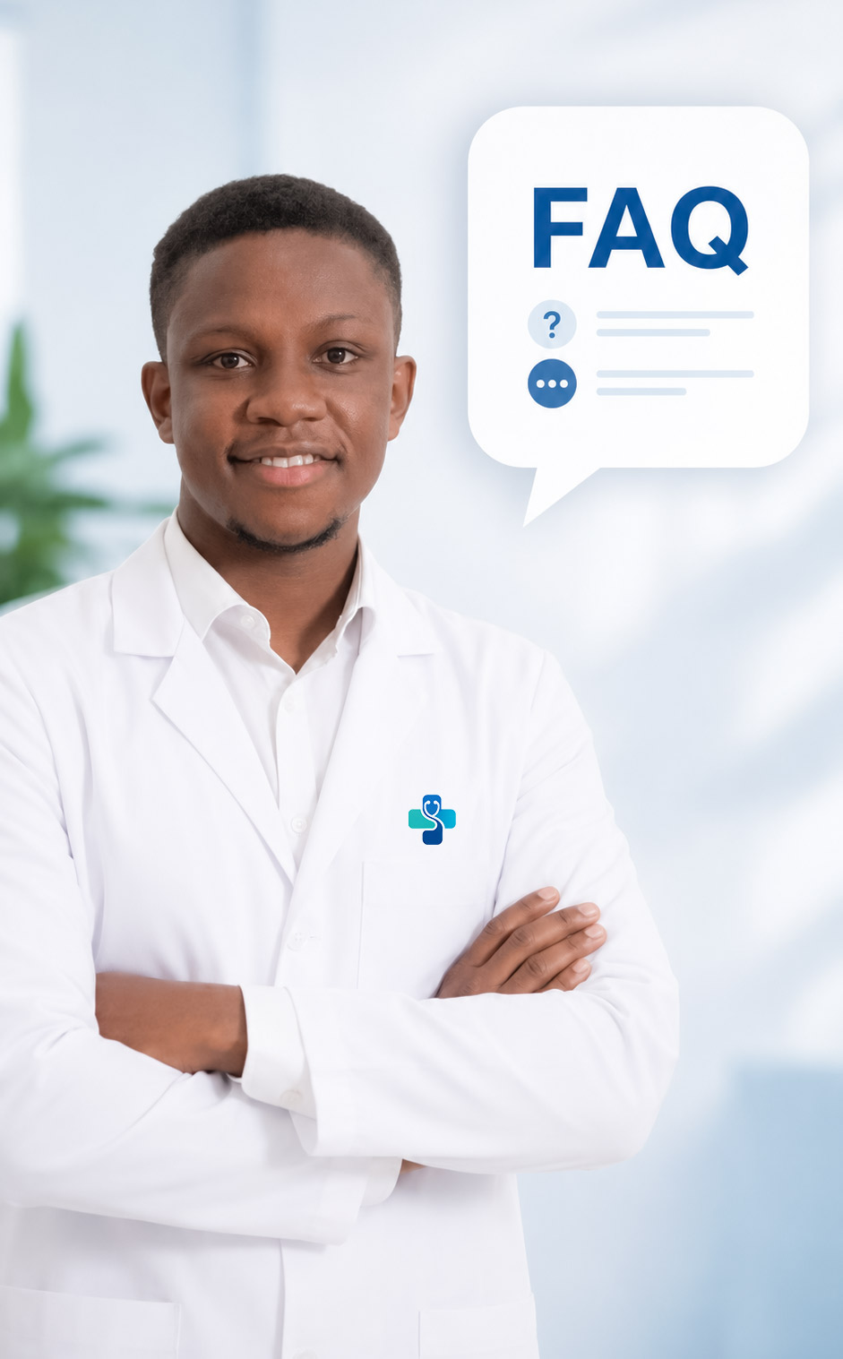 Doctor at our St Julian's clinic answering common patient questions